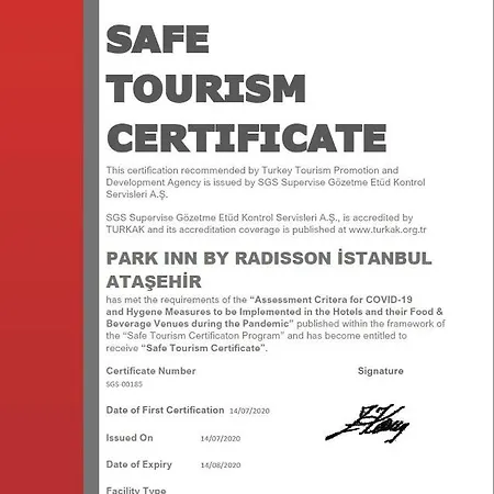 Szálloda Park By Radisson Atasehir 4*
